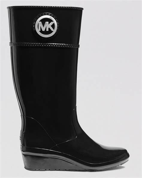 michael kors tall rain boots|michael kors wedge rain boots.